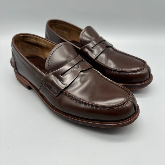 PRADA Mens Penny Loafer P Sz 6 US Sz 7 2DE034 Brown Smooth Leather Slip On - Picture 9 of 11